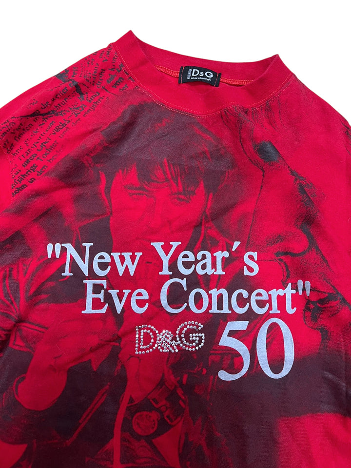 DOLCE&GABBANA “New Year's Eve Concert" Elvis Presley vintage long sleeve top men’s medium