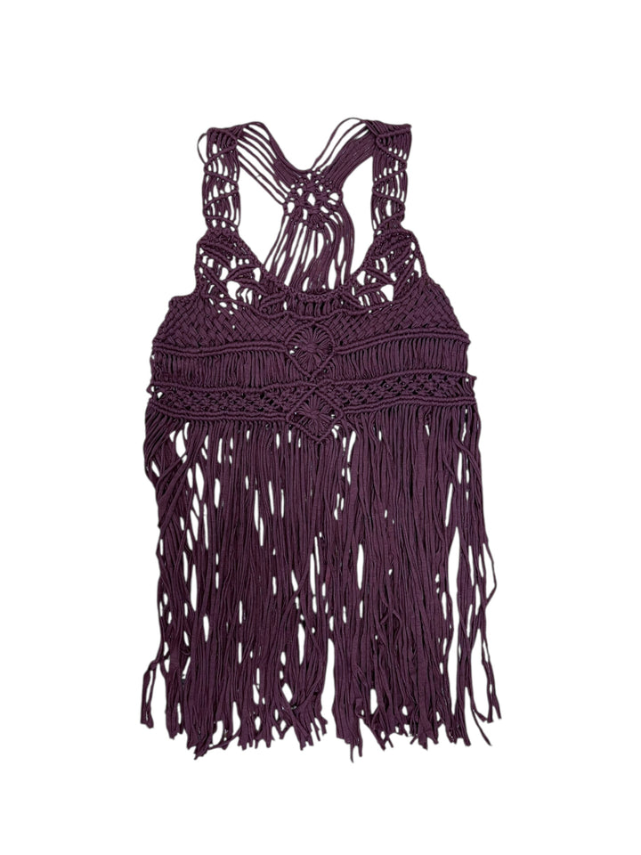 Macrame Style Fringe Top One Size
