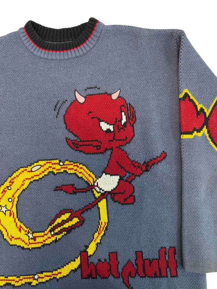 Hot Stuff vintage devil graphic knit sweater