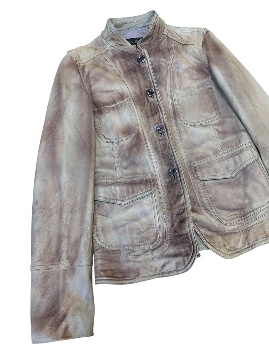 Myskin Piesse washed leather jacket small