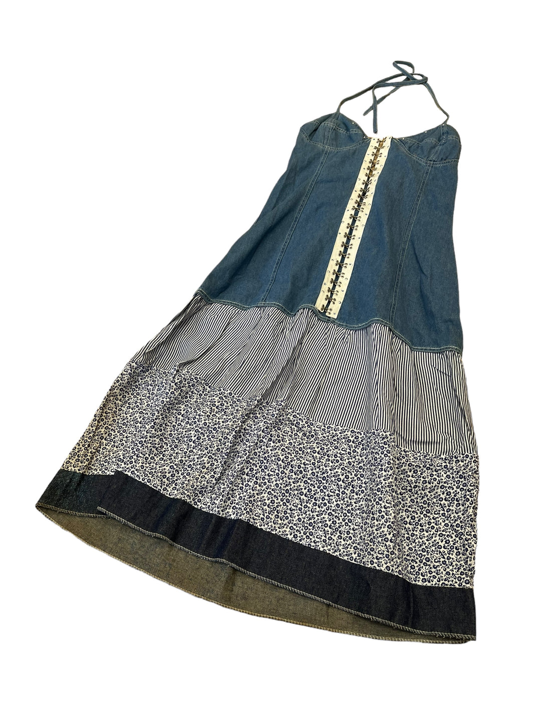 Deadstock Pop 84 vintage patchwork dress medium