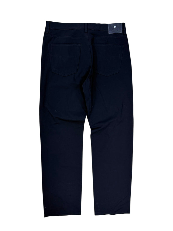 Versace Jeans Couture Black Stretch Trousers Men's Medium