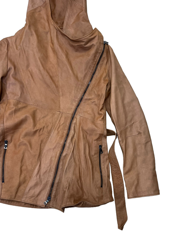 Rare 70’s brown leather jacket women’s small