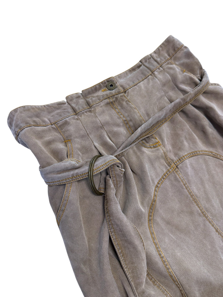 Max&Co cargo paperbag denim skirt medium