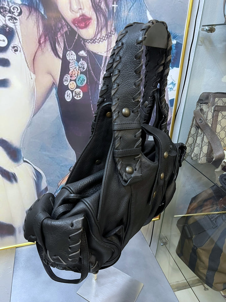 Chloé Fall 2004 Black Leather Silverado Bag