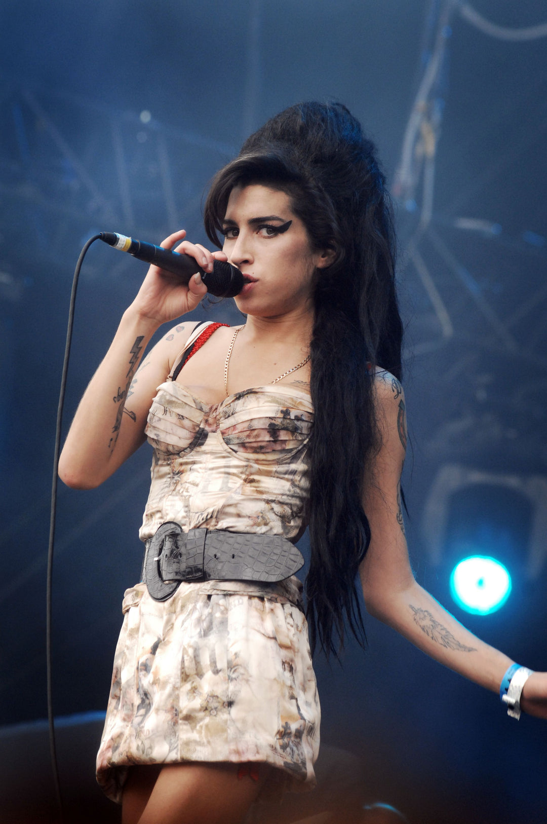 Galliano silk corset dress.
Early 2000s archive – same model worn on stage by Amy Winehouse (museum-documented)