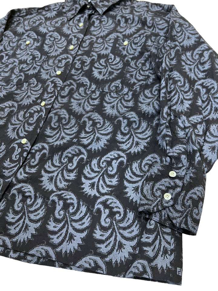 Fendi Vintage Paisley Cotton Shirt Men’s Large