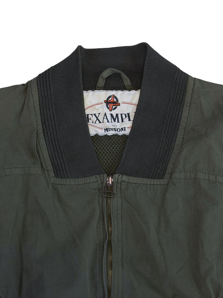 Missoni 1990s mesh panel bomber jacket