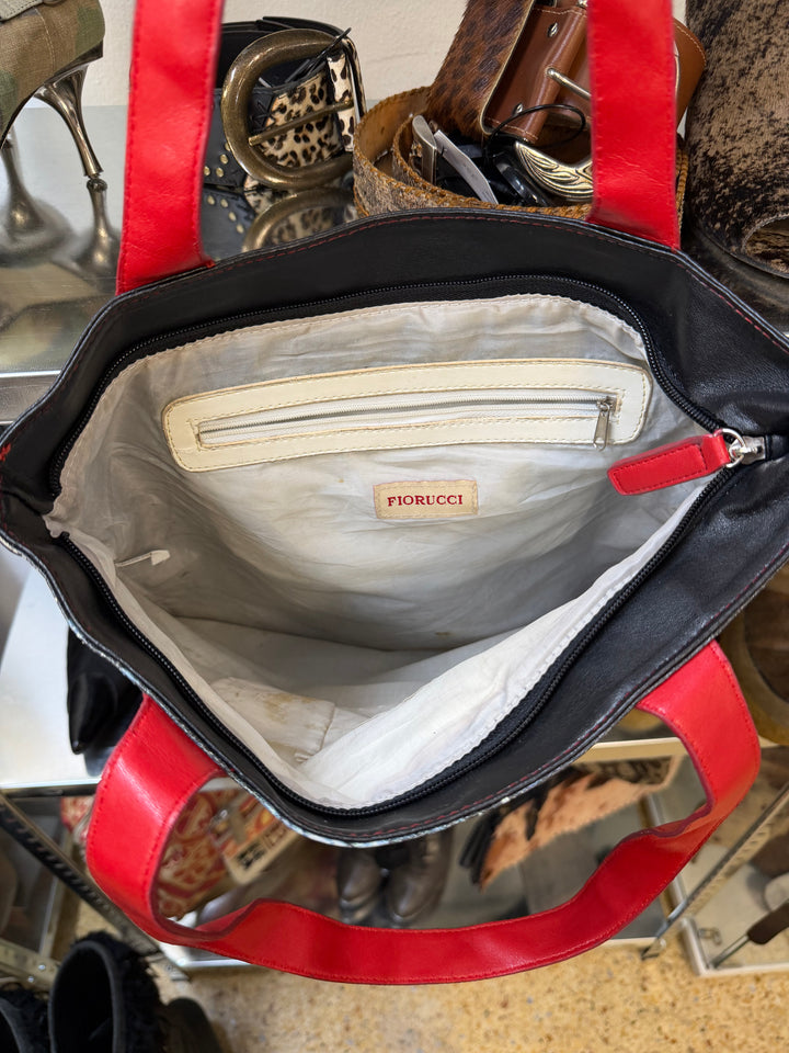 FIORUCCI 1990s “Kissing Couple” Photo Print Tote Bag