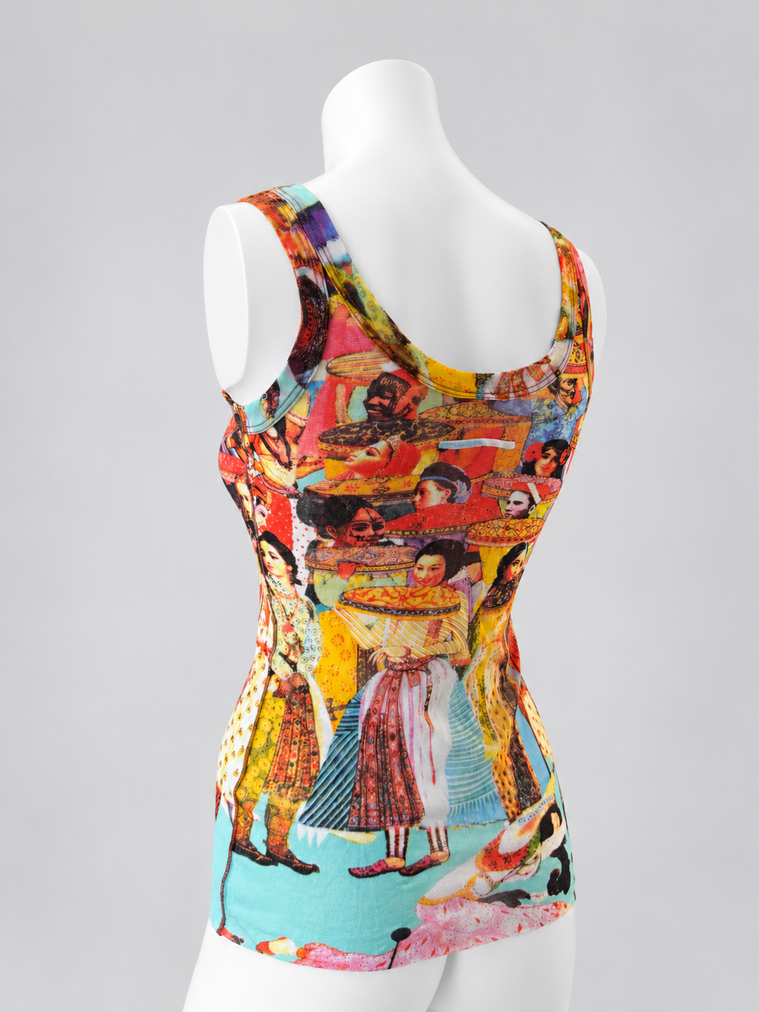 Jean Paul Gaultier Soleil vintage embellished Bollywood mesh tank top