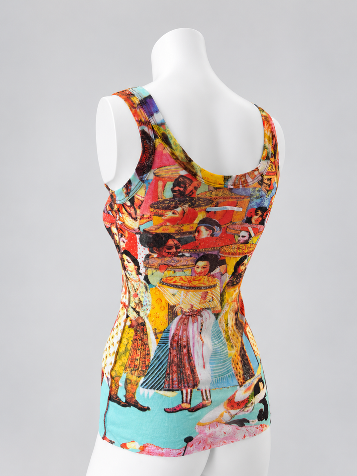 Jean Paul Gaultier Soleil vintage embellished Bollywood mesh tank top
