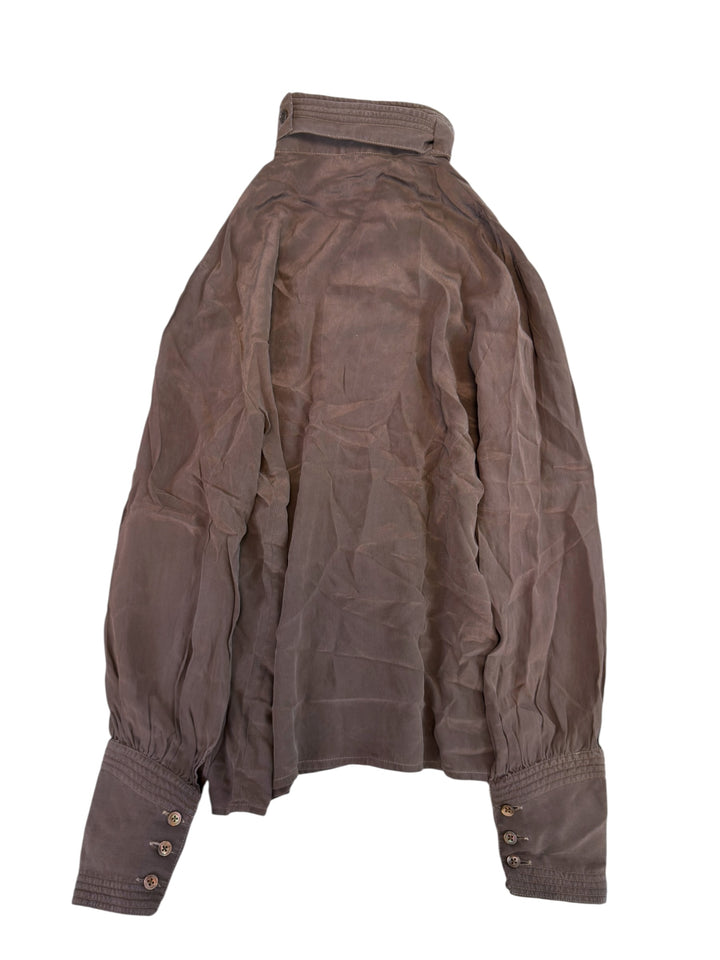 Gianfranco Ferré vintage pure silk high neck shirt