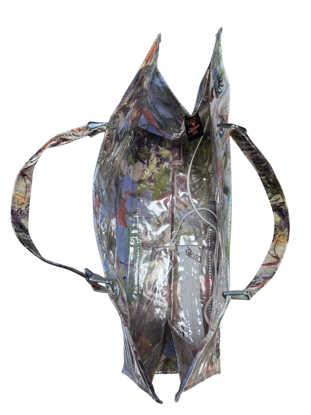 Jean Paul Gaultier Soleil 1999 PVC Jungle Print Shopper Tote