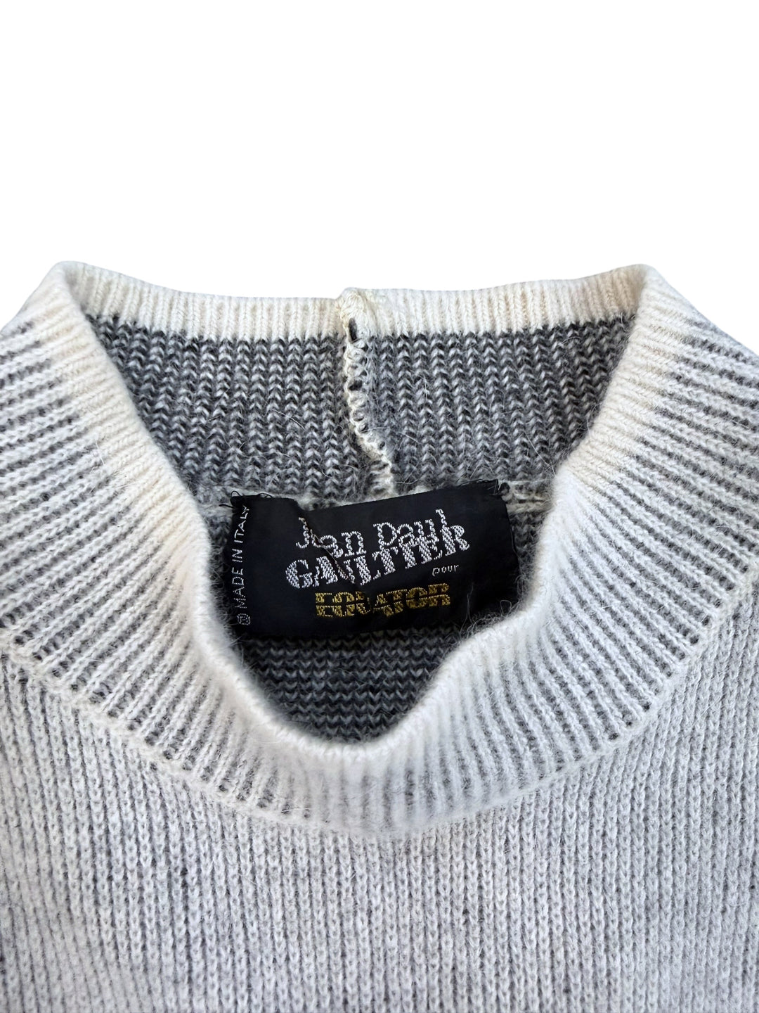 1985 Jean Paul Gaultier Gibo argyle knit dress