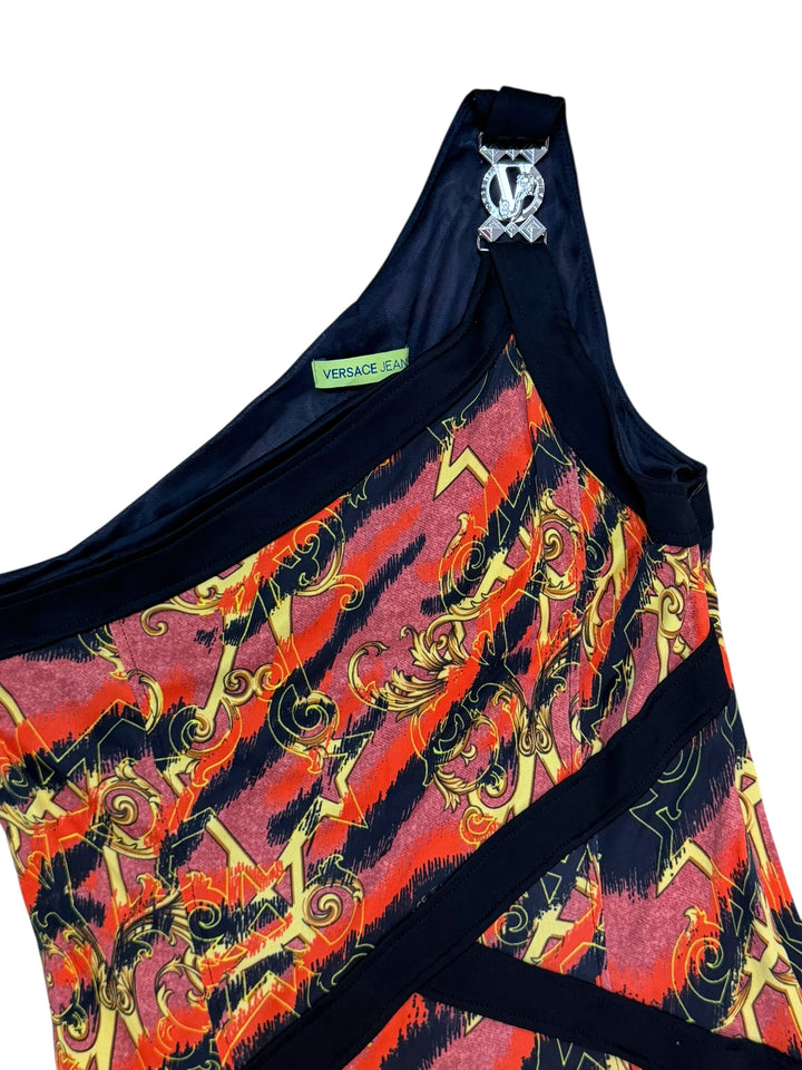 Versace Jeans 2000s printed dress