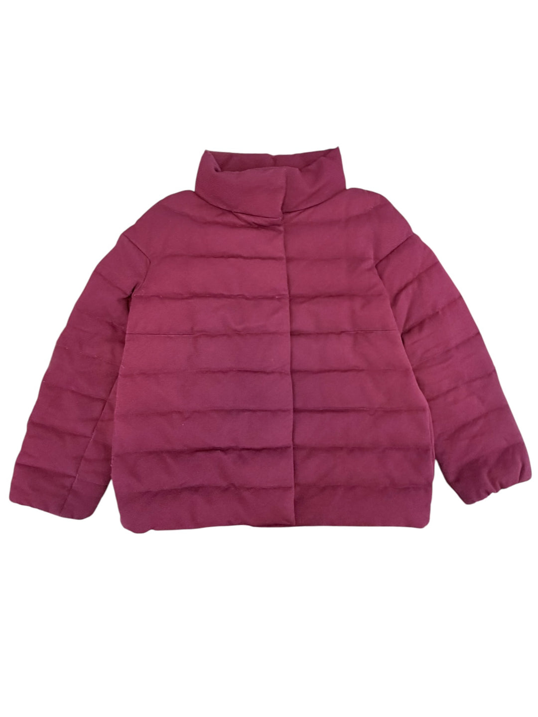 Moncler Gamme Rouge burgundy wool blend down jacket