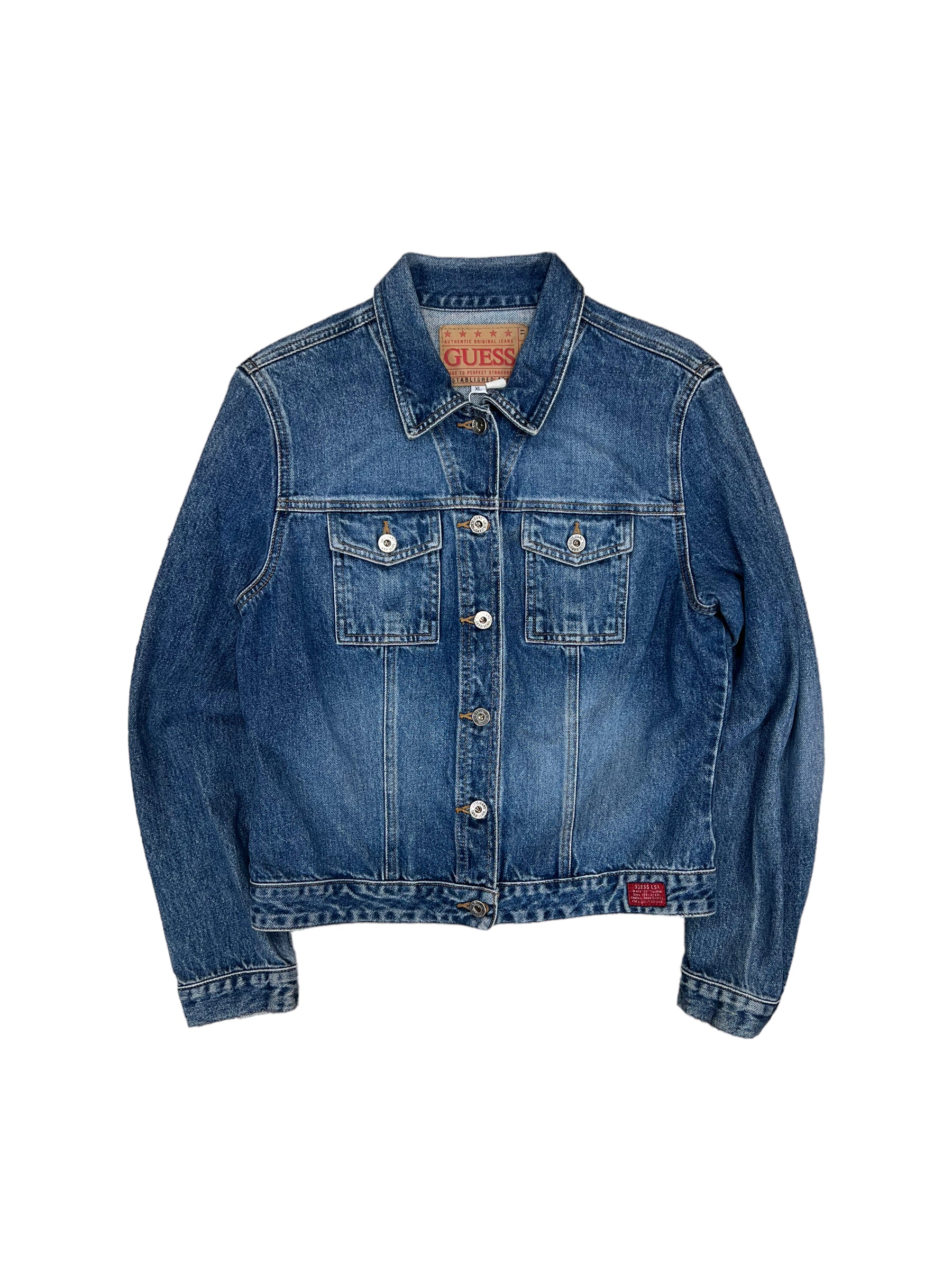 Guess logo 2024 denim jacket