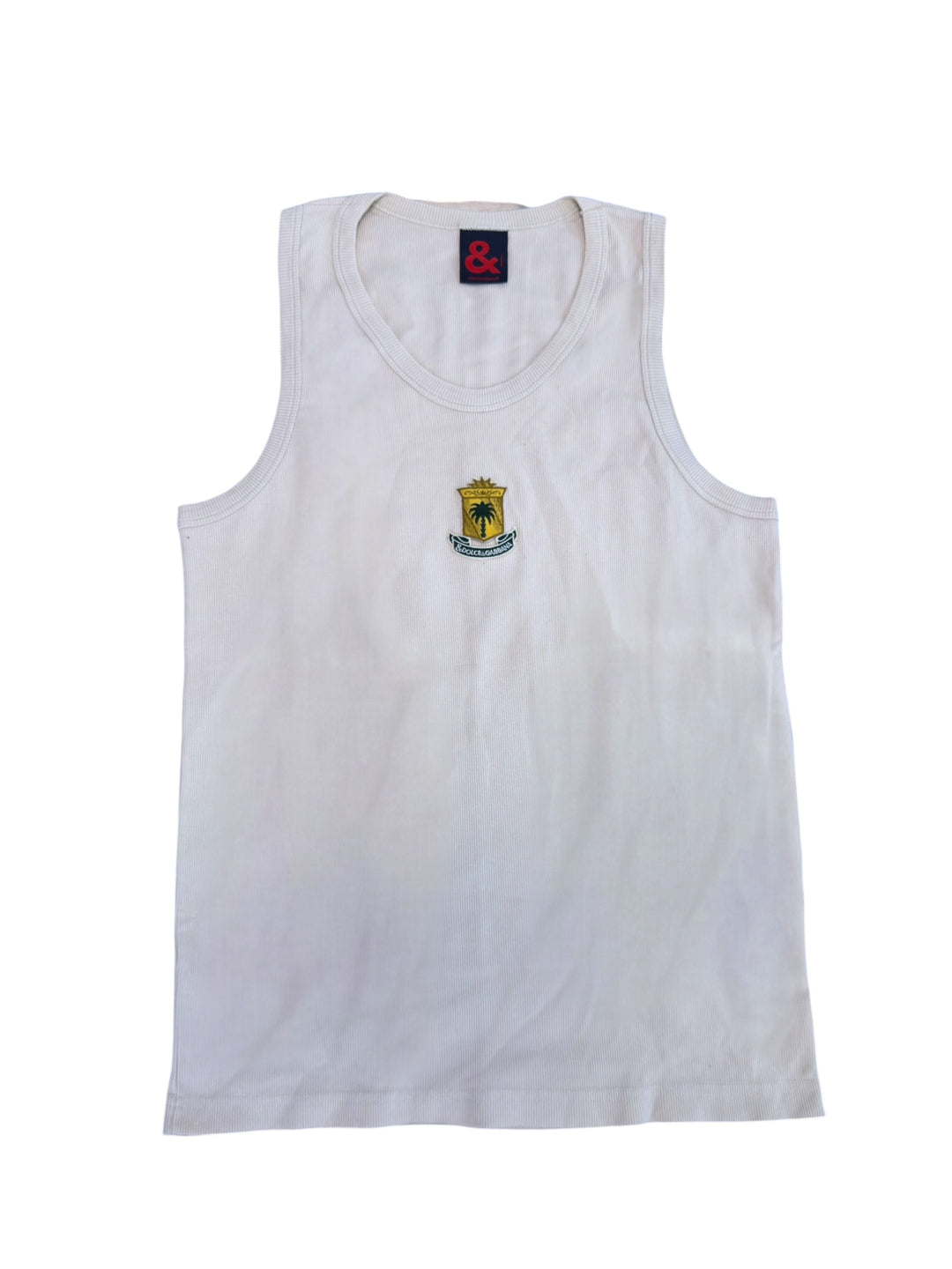 Dolce&Gabbana ribbed logo tank top