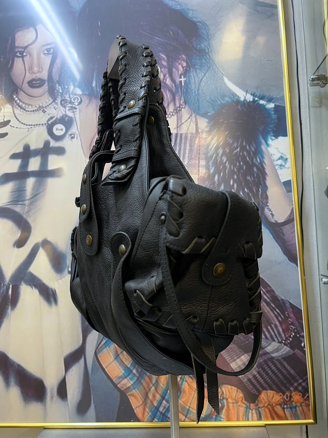 Chloé Fall 2004 Black Leather Silverado Bag