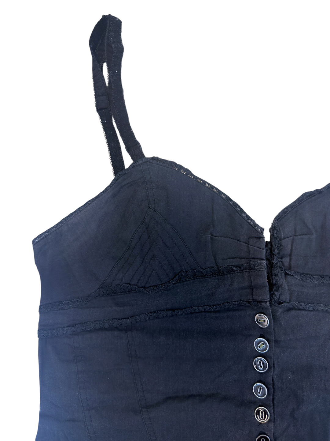 Dolce&Gabbana sheer black corset camisole top