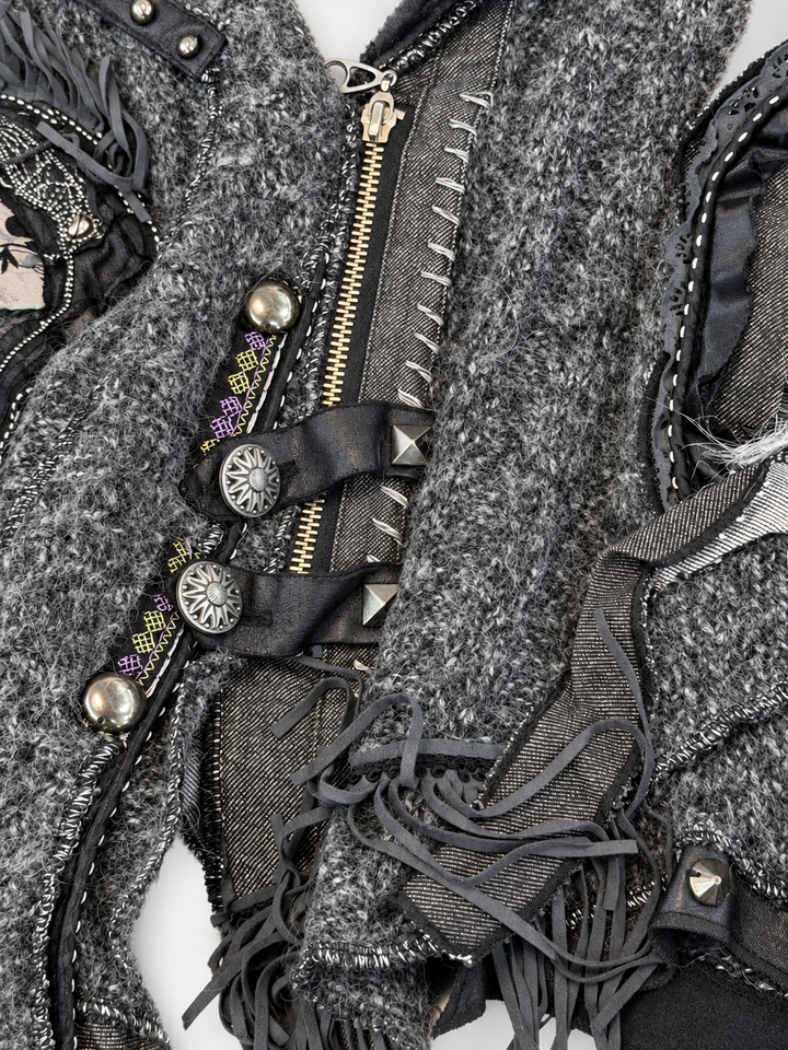 Juju & Christine embellished knit vest
