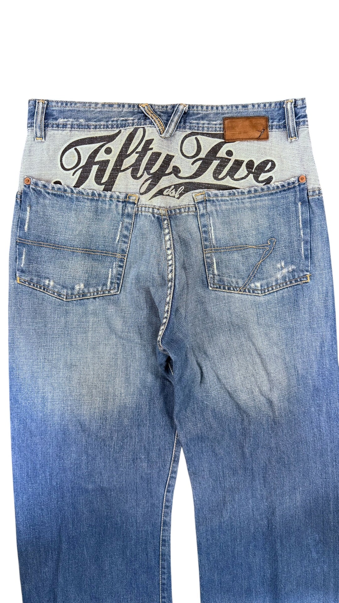 Diesel “Fifty Five” 1990s wide leg denim jeans