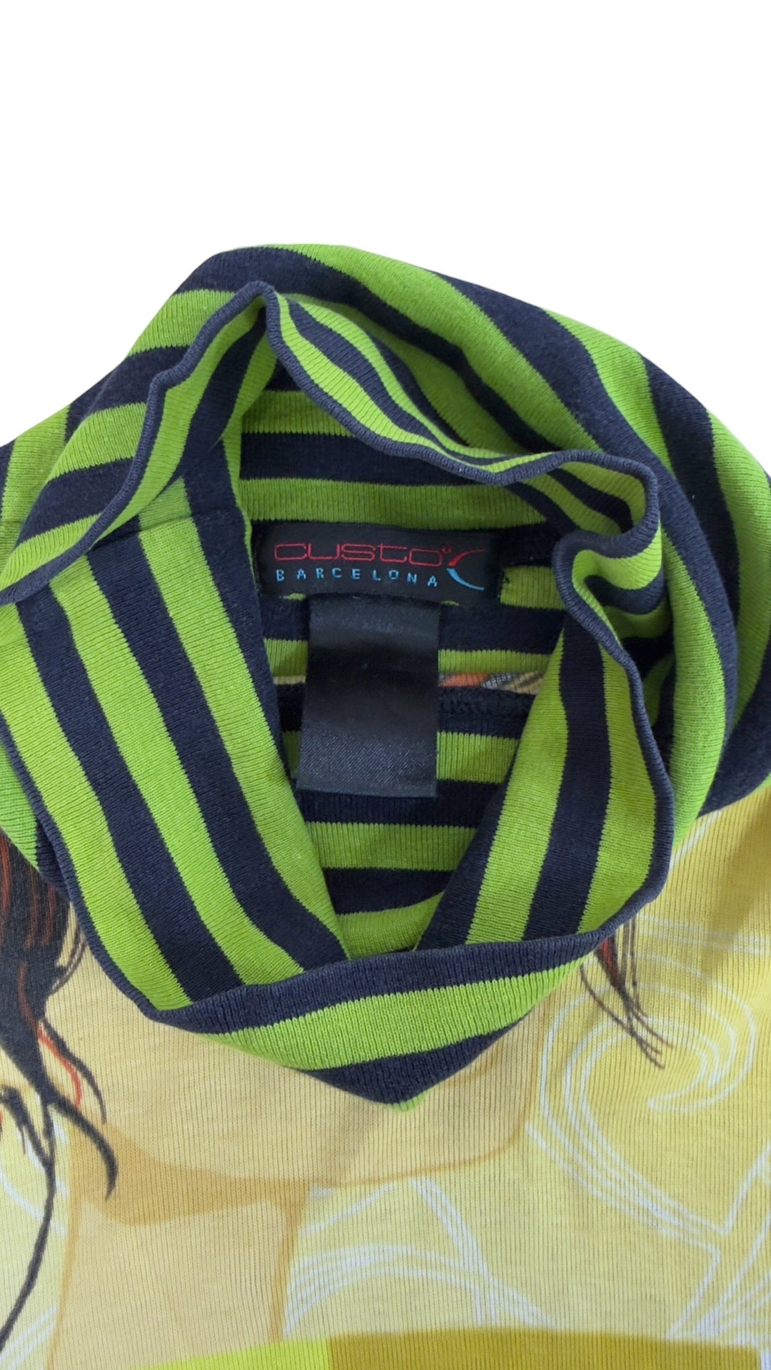 Custo Barcelona 2000s graphic turtleneck top medium