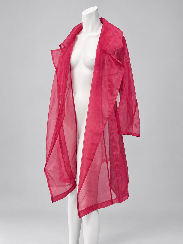 Fiorella Rubino sheer organza coat