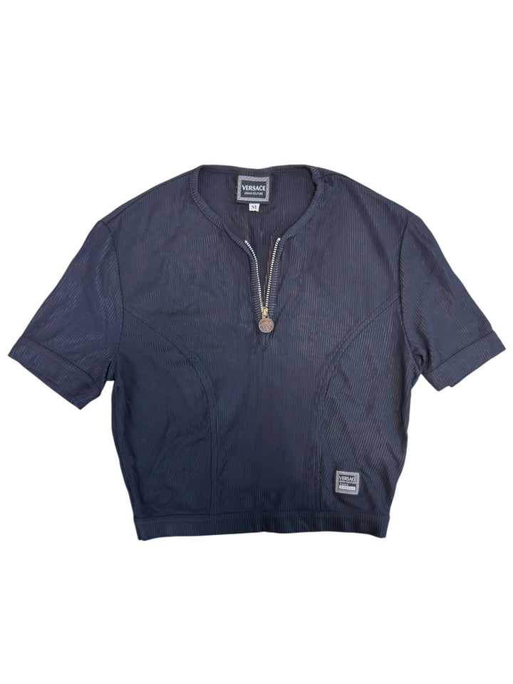 Versace Jeans Couture cropped zip top