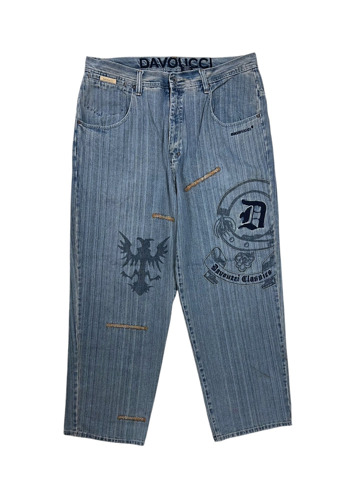 Vintage Davoucci Baggy Distressed Jeans L-XL
