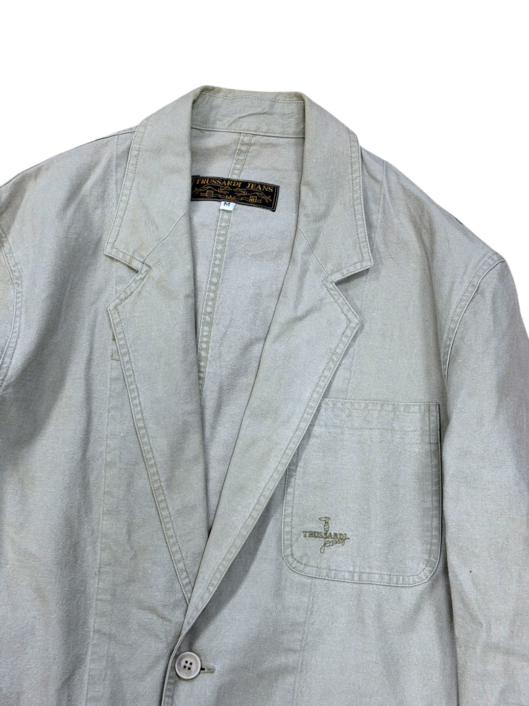 Trussardi Jeans Vintage Utility Denim Blazer Women’s Medium