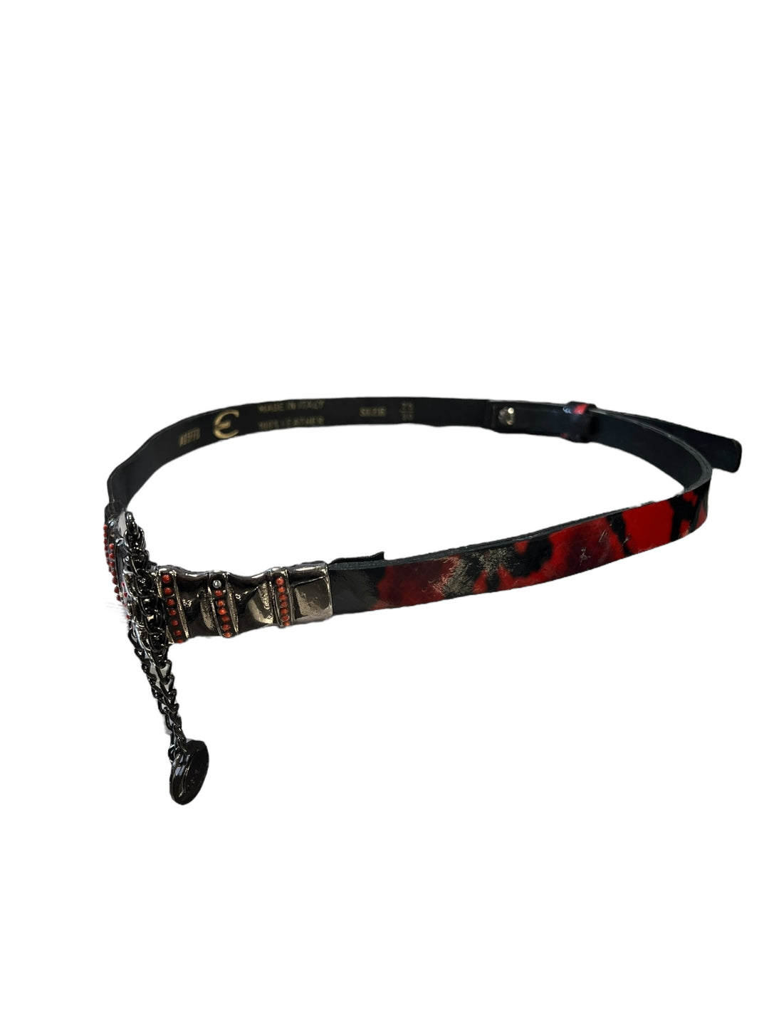 Just Cavalli leather Snakeskin printed belt