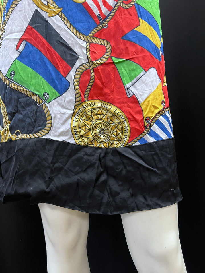Love Moschino Nautical Print Mini Dress
