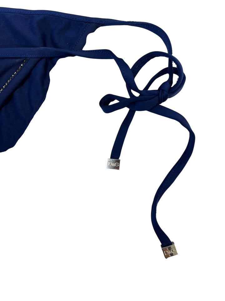 Dolce&Gabbana Navy Blue Bikini Bottom Medium