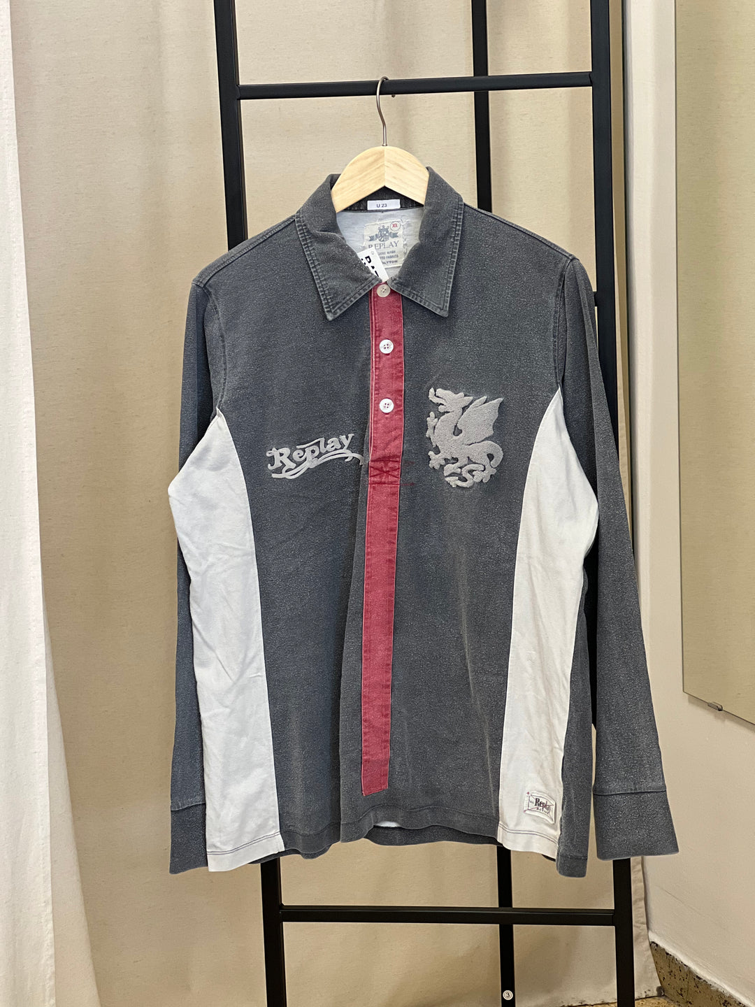 Replay Vintage Polo Sweatshirt Men’s Extra Large