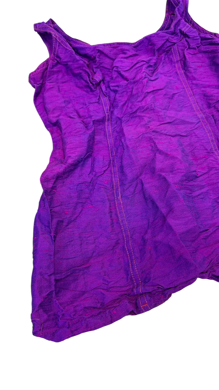 Moschino Jeans vintage purple fitted tank top