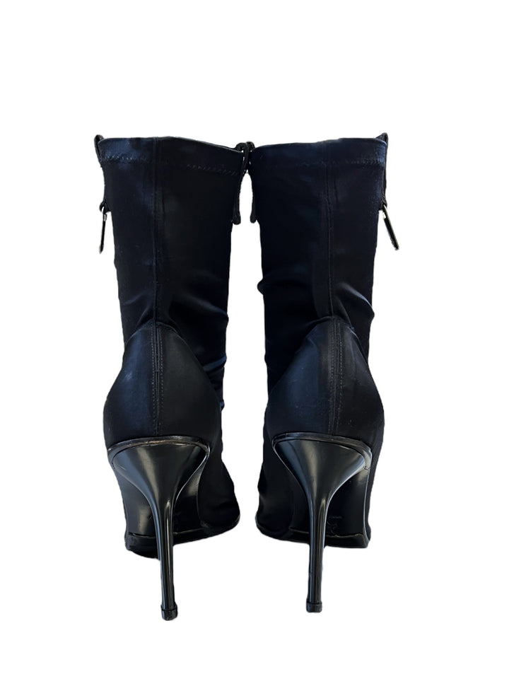 Roccobarocco y2k Black Stiletto Ankle Boots Size 39