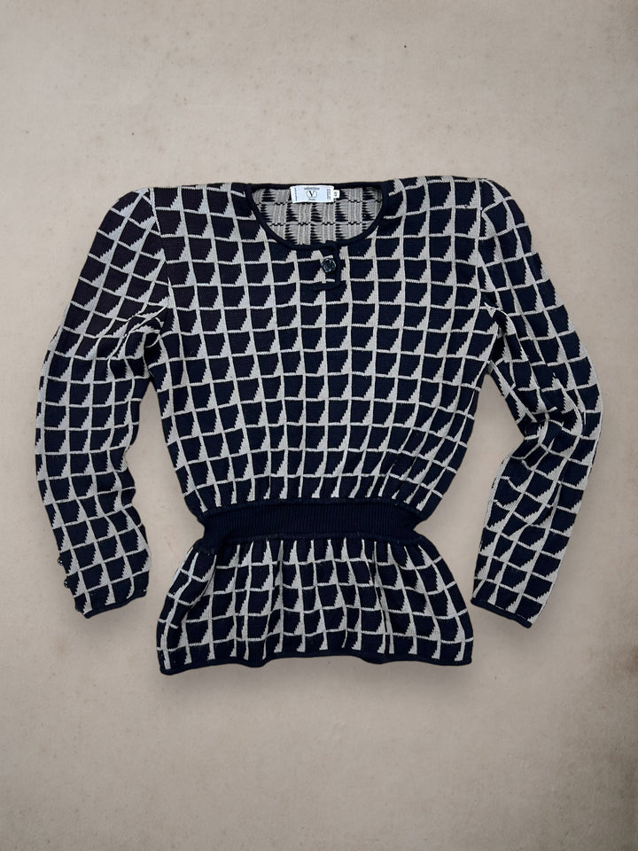 vintage 80’s Valentino Garavani studio damen sweater with shoulder pads women’s m/L