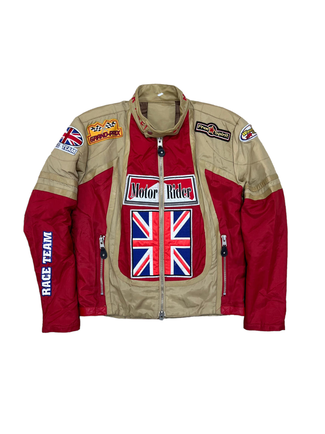 United Kingdom Vintage Donnington Racing Motorcycle Jacket Men’s Oversized Small
