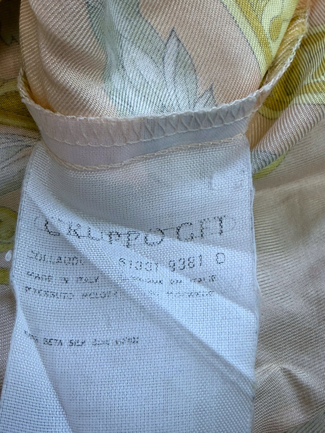 Christian Dior Coordonnés vintage silk baroque print top