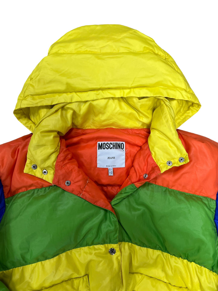 Moschino 90’s rainbow puffer jacket women’s M/L