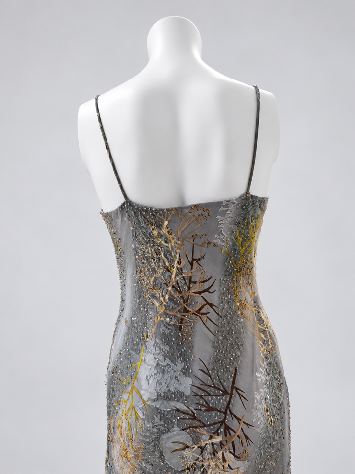 Caterina Masoni embellished silk dress