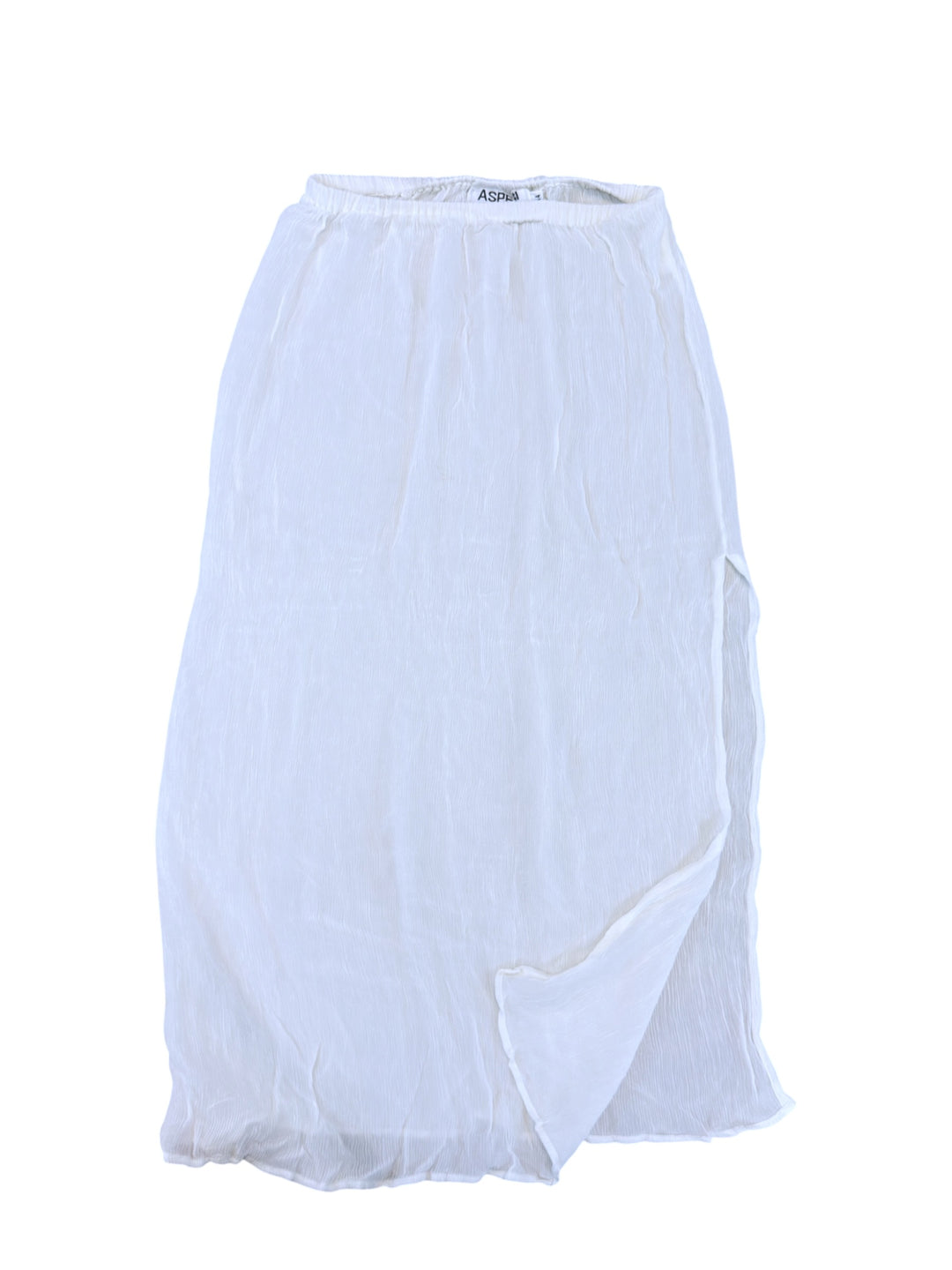 Alberto Aspesi vintage crinkled midi skirt