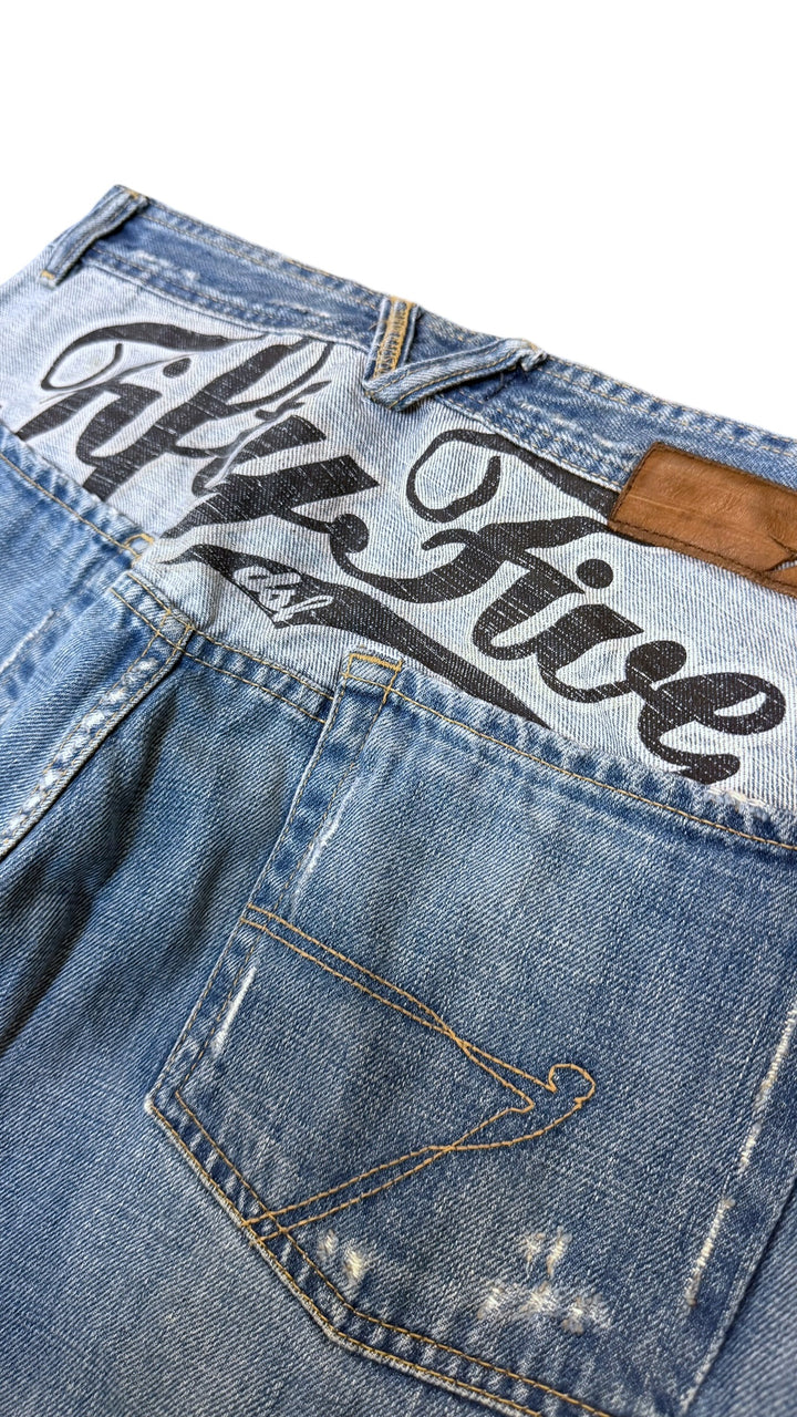 Diesel “Fifty Five” 1990s wide leg denim jeans