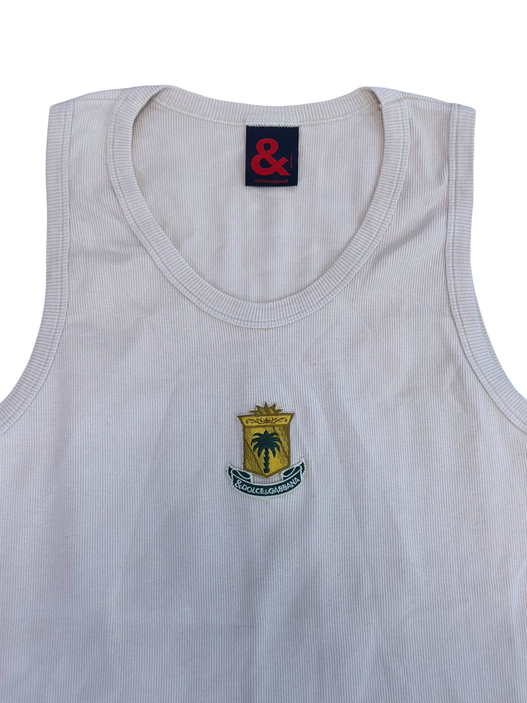 Dolce&Gabbana ribbed logo tank top