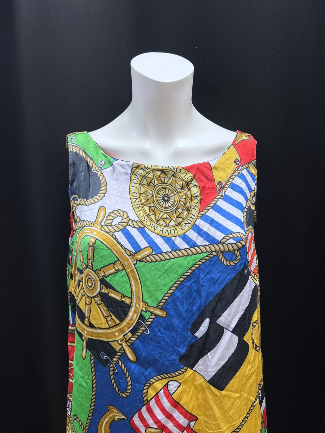 Love Moschino Nautical Print Mini Dress