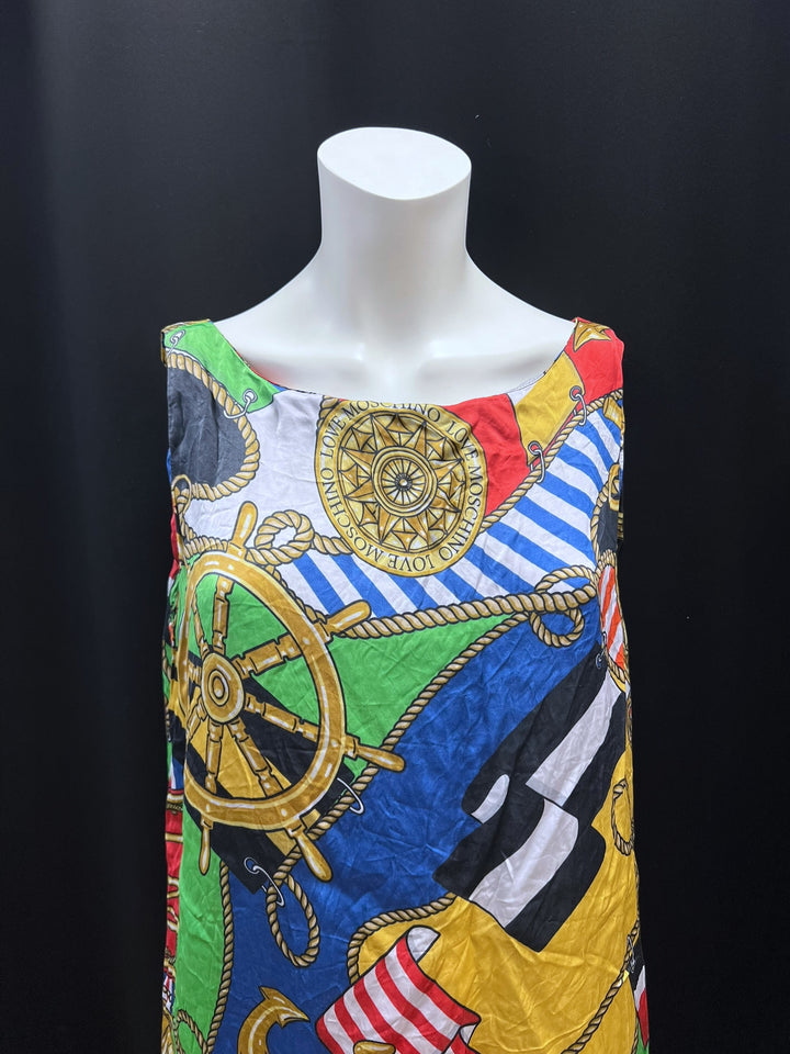 Love Moschino Nautical Print Mini Dress