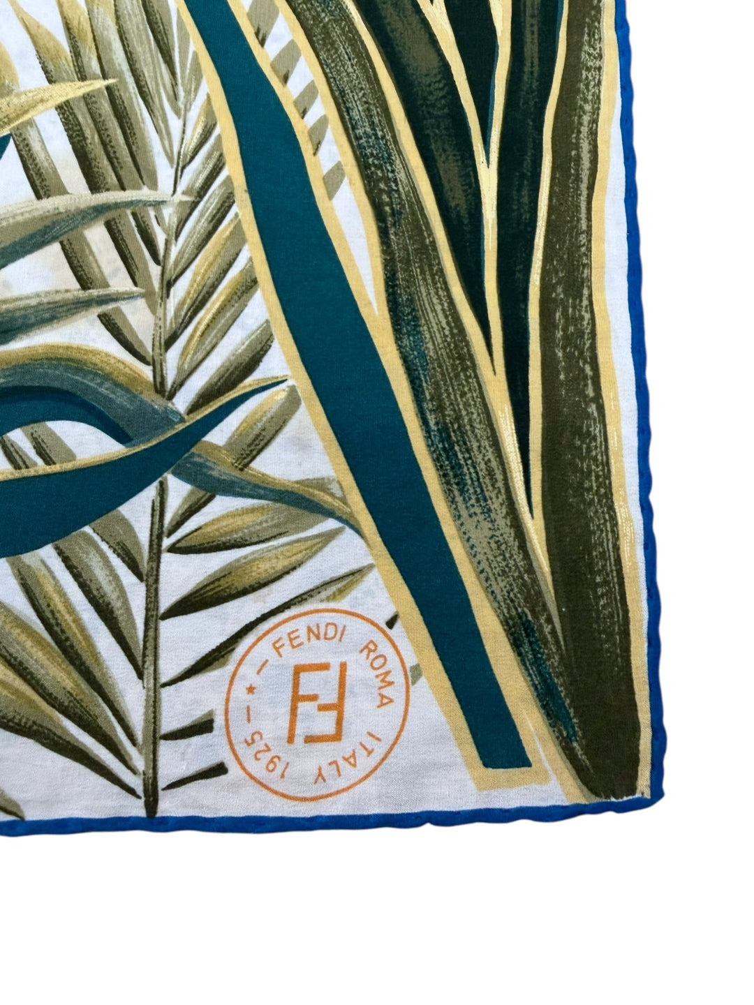 Fendi 1970s “Jungle Garden” Silk Scarf