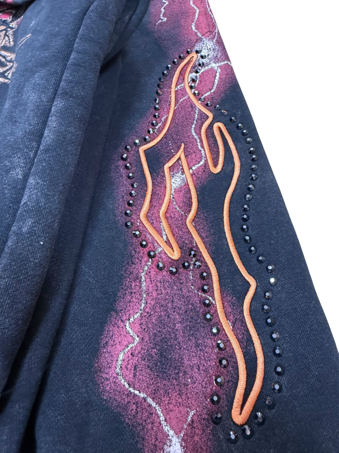 Smoke Rise graphic embellished hoodie