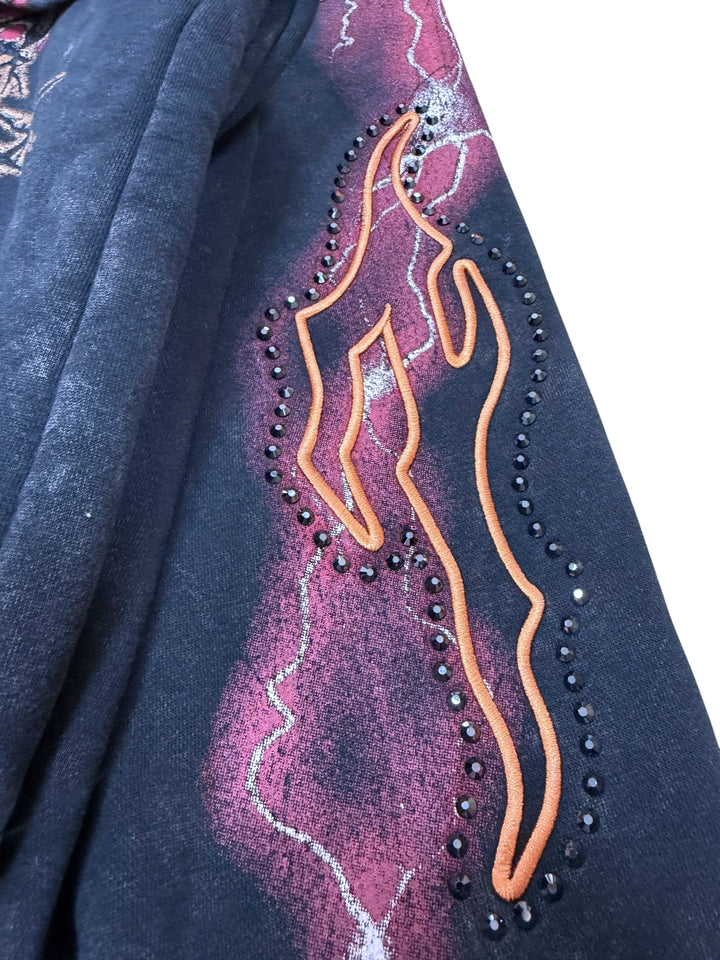 Smoke Rise graphic embellished hoodie